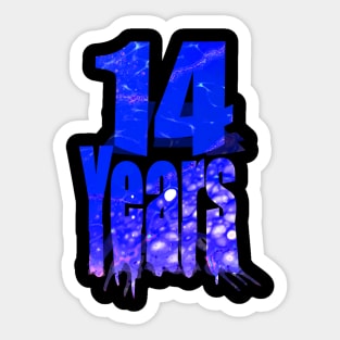 14 years Sticker